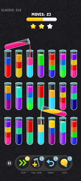 Color Water Sort Puzzle Games (Цветные игры сортировки воды)  [МОД Бесконечные деньги] Screenshot 5