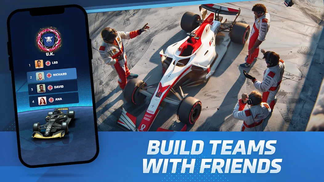 Racing Rivals: Team Car Game (Моторспортивные соперники)  [МОД Unlimited Money] Screenshot 2