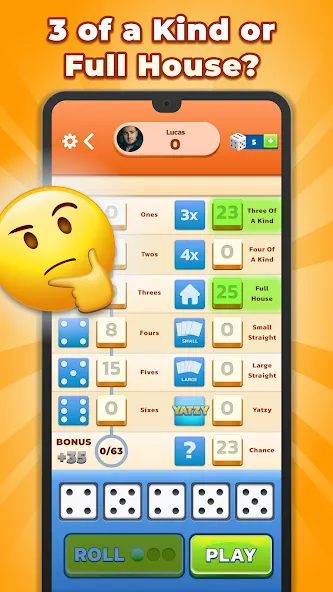 Yatzy - Fun Classic Dice Game (Ятзи)  [МОД Много денег] Screenshot 4