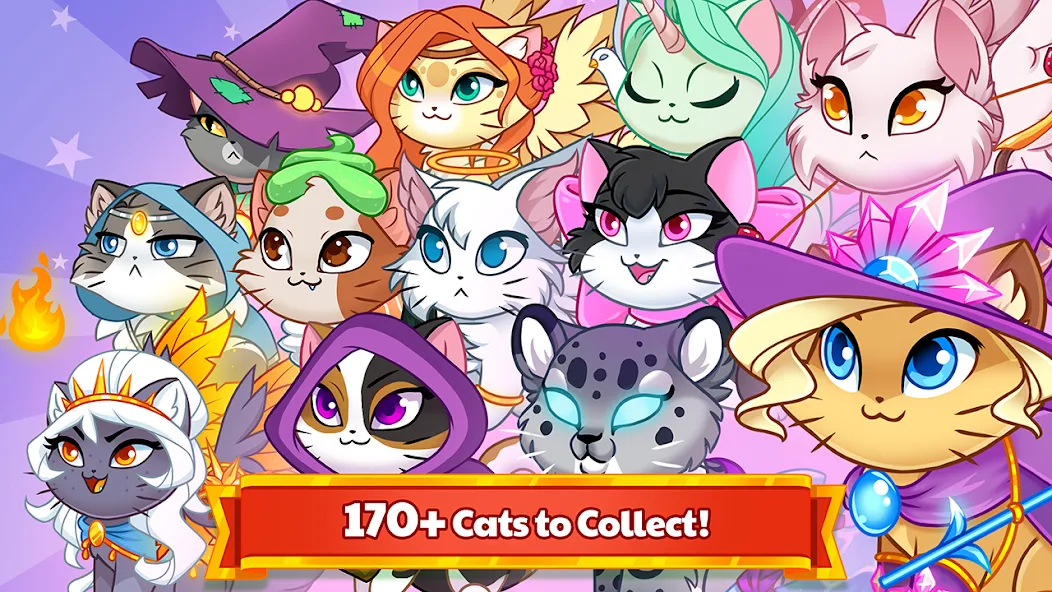 Castle Cats - Idle Hero RPG (Кэстл Кэтс)  [МОД Много монет] Screenshot 4