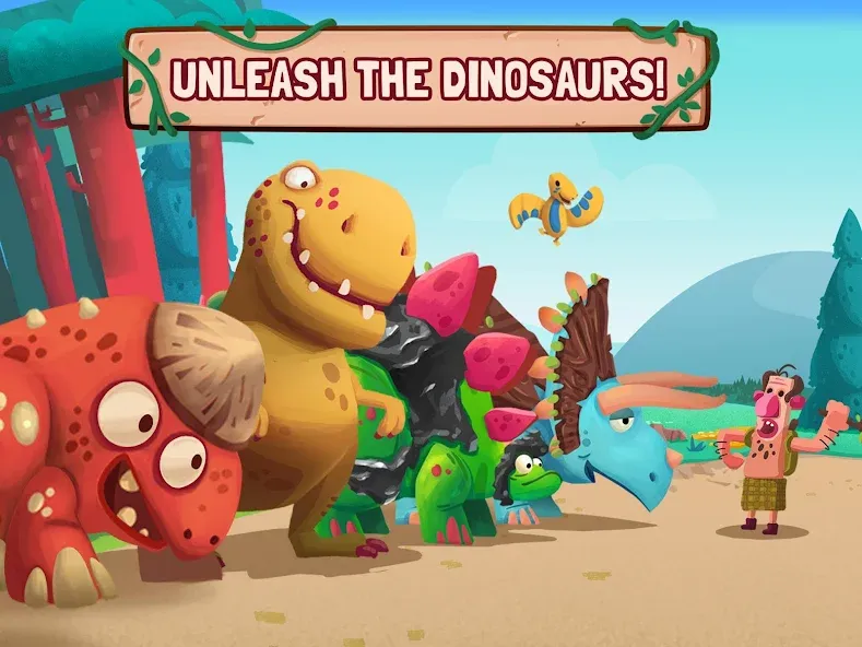 Dino Bash: Dinosaur Battle (Дино Баш)  [МОД Бесконечные деньги] Screenshot 2