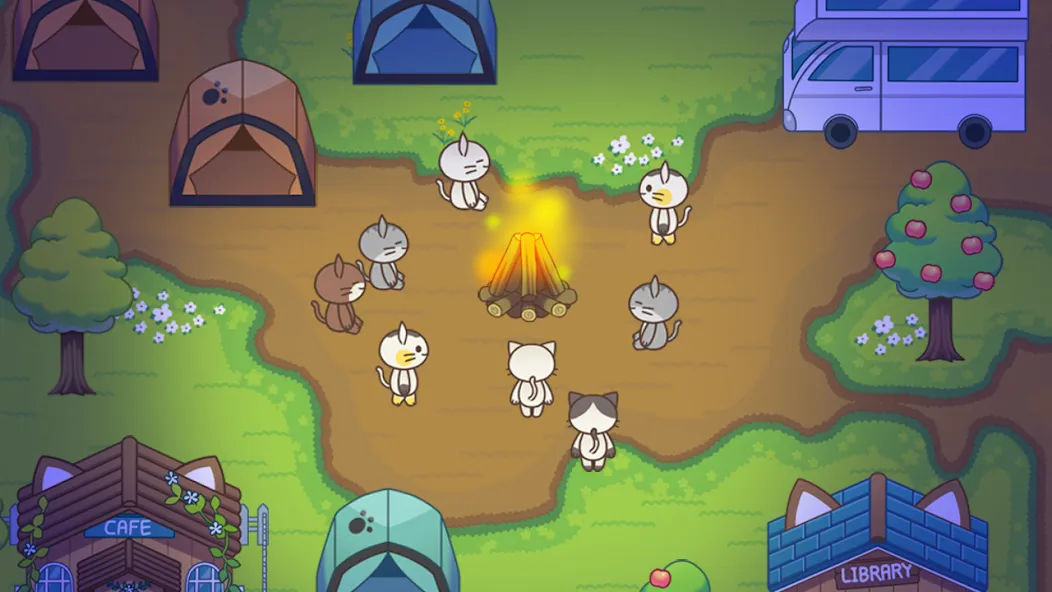 Cat Forest - Healing Camp  [МОД Бесконечные деньги] Screenshot 5