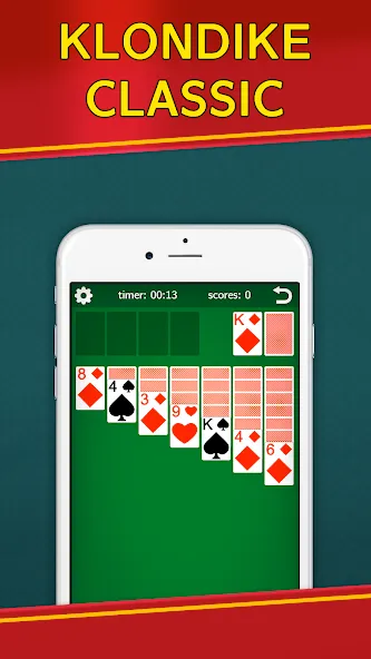 Classic Solitaire Klondike  [МОД Меню] Screenshot 1