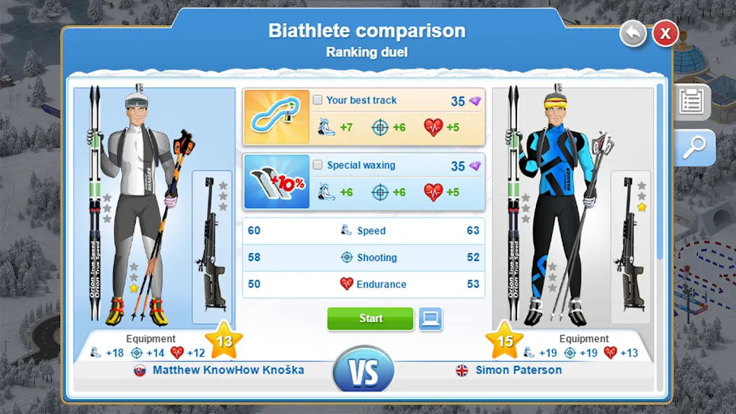 Biathlon Mania (Биатлон Мания)  [МОД Бесконечные монеты] Screenshot 5