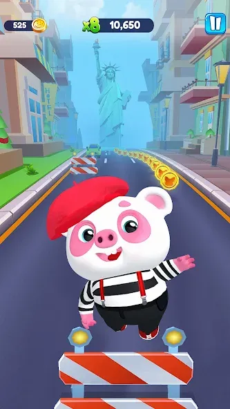 Piggy Panda Run: Fun Game  [МОД Mega Pack] Screenshot 2