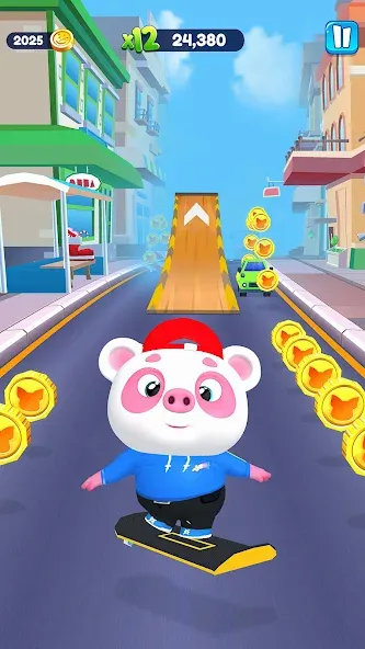 Piggy Panda Run: Fun Game  [МОД Mega Pack] Screenshot 3