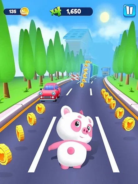 Piggy Panda Run: Fun Game  [МОД Mega Pack] Screenshot 5