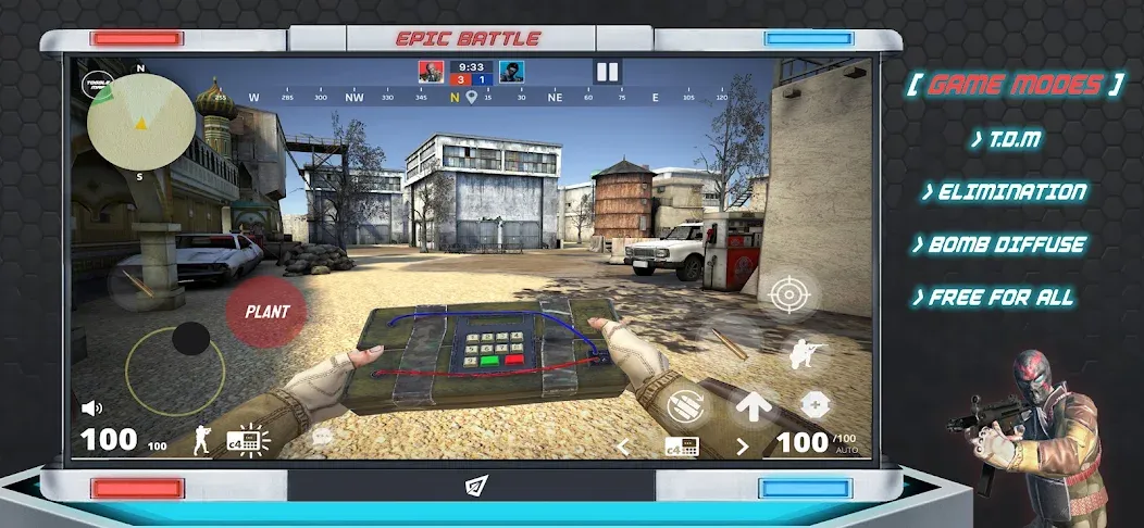 Epic Battle CS:FPS Mobile Game  [МОД Mega Pack] Screenshot 3