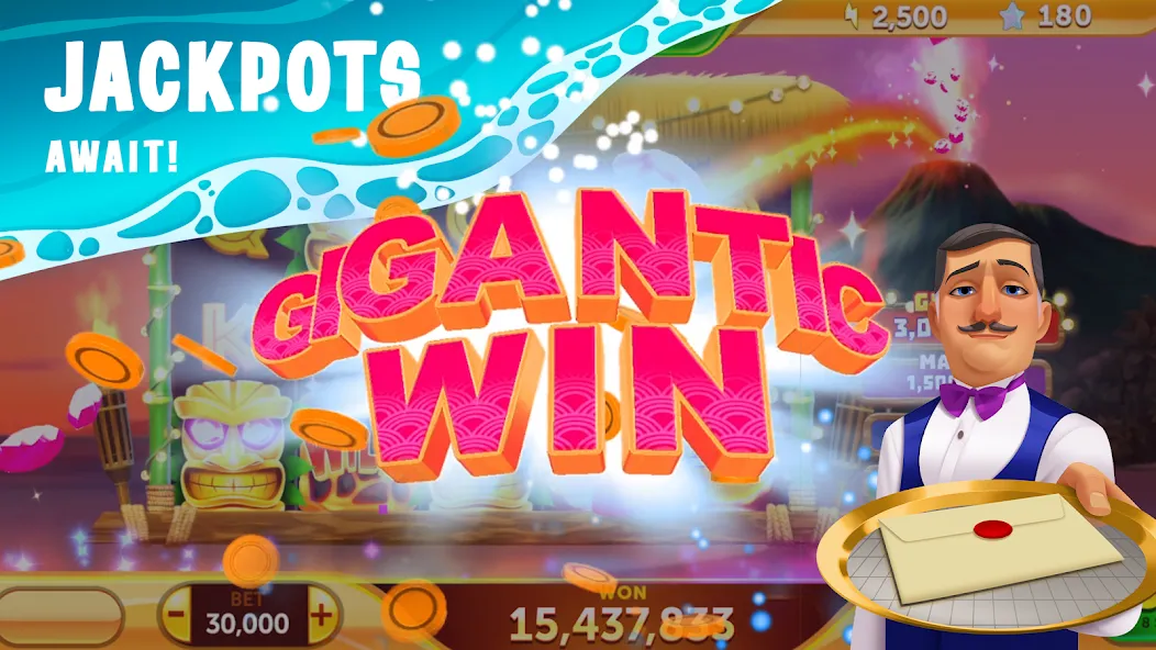 Paradise Fortune Casino Slots (Парадиз Форчун Казино Слотс)  [МОД Много монет] Screenshot 2