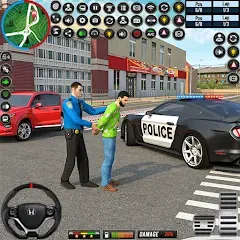 Скачать взломанную City Police Car Driving Games  [МОД Меню] - полная версия apk на Андроид