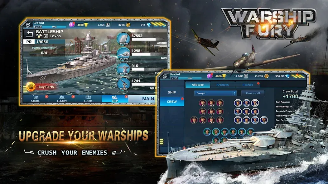 Warship Fury  [МОД Unlocked] Screenshot 4