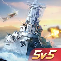 Скачать взломанную Warship Fury  [МОД Unlocked] - последняя версия apk на Андроид