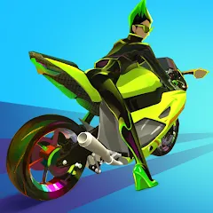 Взломанная Wild Wheels: Bike Racing (Уайлд Вилз)  [МОД Меню] - стабильная версия apk на Андроид