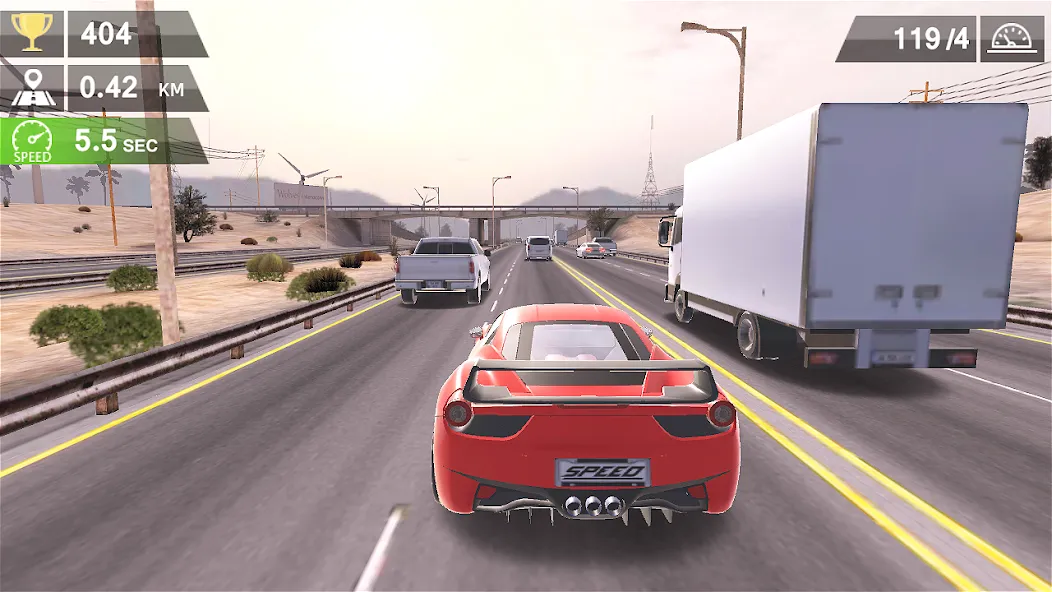 Racing Traffic Car Speed  [МОД Меню] Screenshot 3