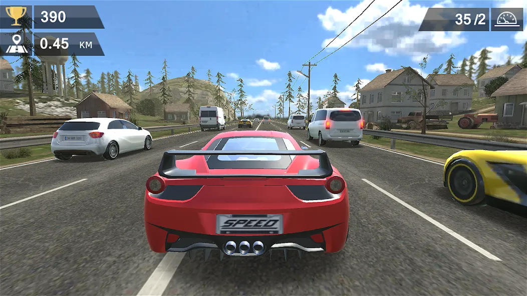 Racing Traffic Car Speed  [МОД Меню] Screenshot 5