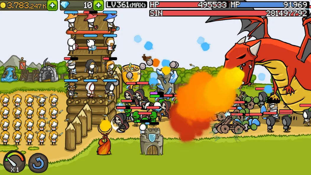 Grow Castle - Tower Defense (Гроу Касл)  [МОД Menu] Screenshot 3