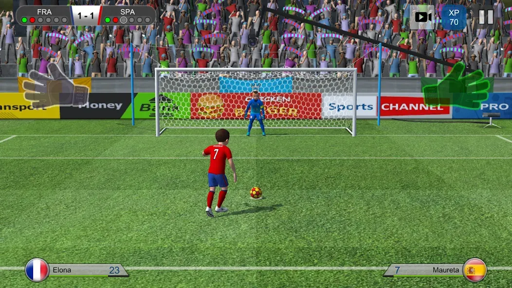 Pro Kick Soccer (Про Кик Сокер)  [МОД Много денег] Screenshot 1