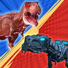 Скачать взлом Dinosaur Monster Fight Battle (Бамбам Монстр Против 100 Дверей)  [МОД Все открыто] - стабильная версия apk на Андроид