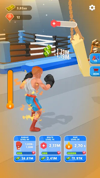 Tap Punch - 3D Boxing (Тап Панч)  [МОД Бесконечные монеты] Screenshot 1