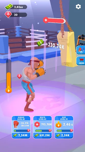 Tap Punch - 3D Boxing (Тап Панч)  [МОД Бесконечные монеты] Screenshot 3