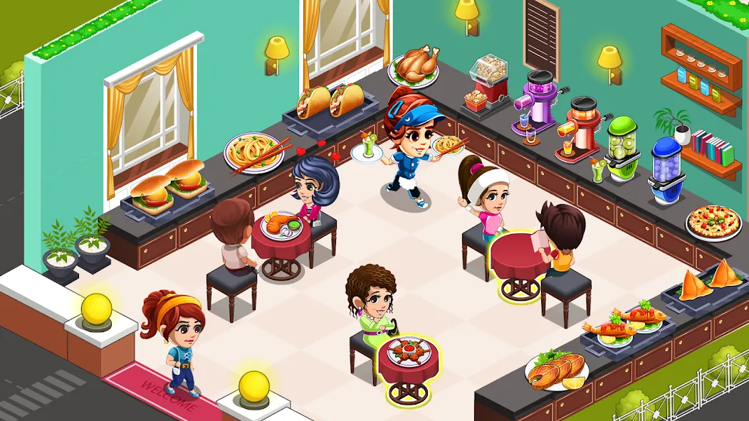 Cooking Restaurant Kitchen (Кукинг Ресторан Китчен)  [МОД Много денег] Screenshot 1