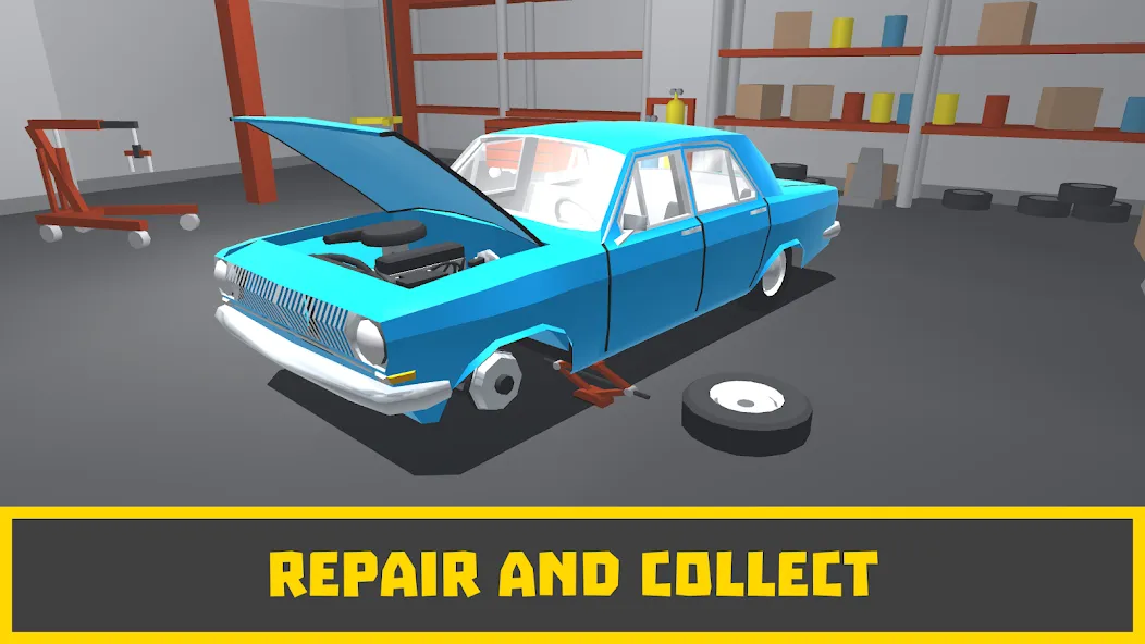 Retro Garage - Car Mechanic  [МОД Много денег] Screenshot 1