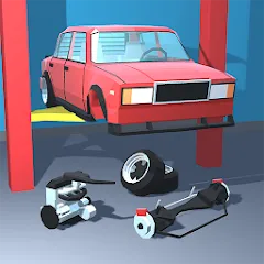 Взломанная Retro Garage - Car Mechanic  [МОД Много денег] - стабильная версия apk на Андроид