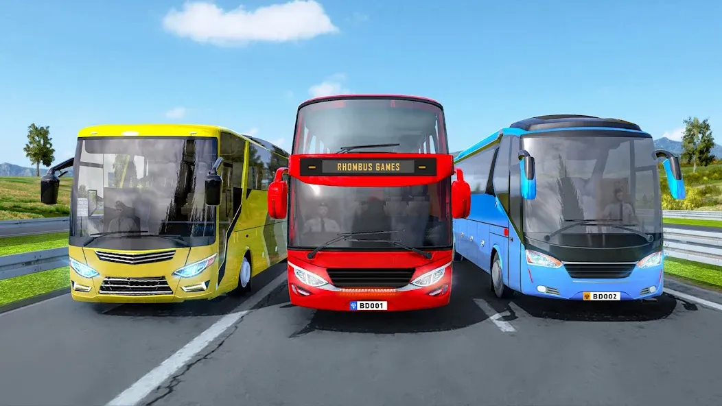 Highway Bus Simulator Bus Game  [МОД Бесконечные деньги] Screenshot 1