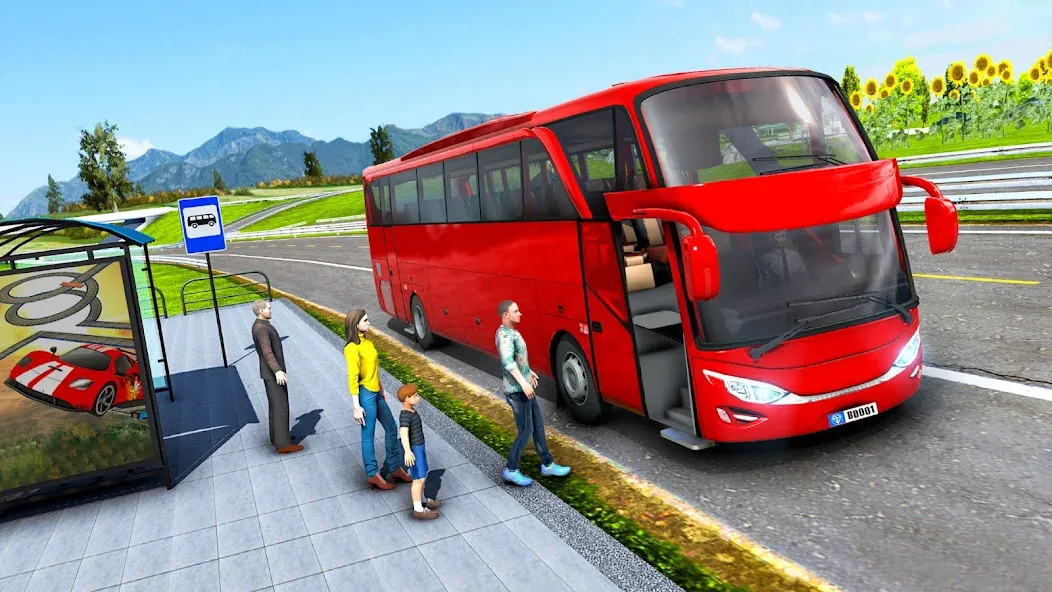 Highway Bus Simulator Bus Game  [МОД Бесконечные деньги] Screenshot 2