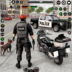 Скачать взлом US Police Car Parking - King  [МОД Unlimited Money] - полная версия apk на Андроид