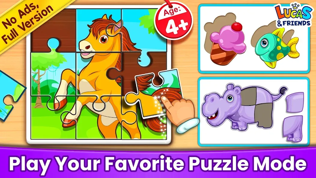 Puzzle Kids: Jigsaw Puzzles  [МОД Меню] Screenshot 1