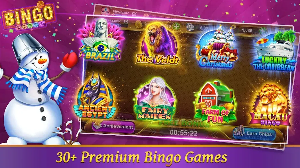 Bingo Happy HD - Bingo Games (Бинго Хэппи ХД)  [МОД Unlimited Money] Screenshot 1