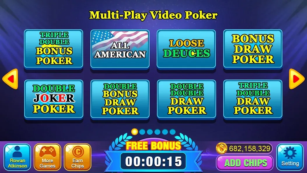 Video Poker Games - Multi Hand (Видео покер игры)  [МОД Меню] Screenshot 2