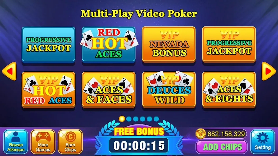 Video Poker Games - Multi Hand (Видео покер игры)  [МОД Меню] Screenshot 3