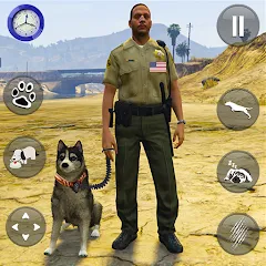 Скачать взломанную Toby Police Dog Sim: Dogs Game  [МОД Меню] - стабильная версия apk на Андроид