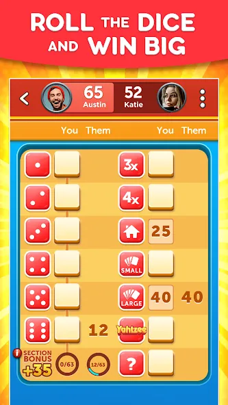 YAHTZEE With Buddies Dice Game (ЯХТЗИ с друзьями)  [МОД Mega Pack] Screenshot 1