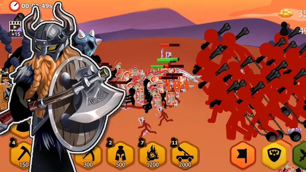 Stickman Battle 2: Empires War (Стикмен Битва 2)  [МОД Menu] Screenshot 2