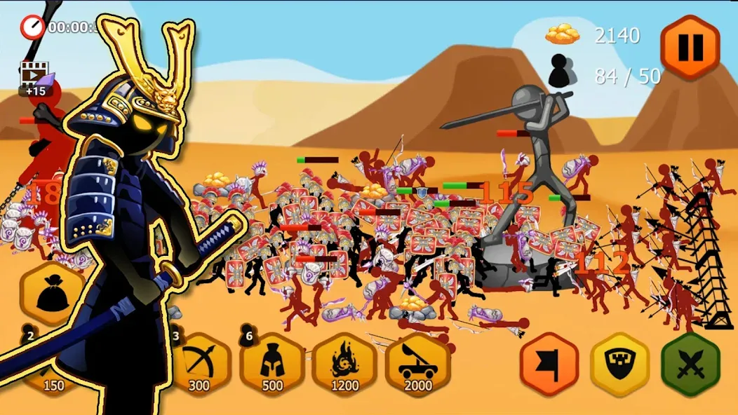 Stickman Battle 2: Empires War (Стикмен Битва 2)  [МОД Menu] Screenshot 4