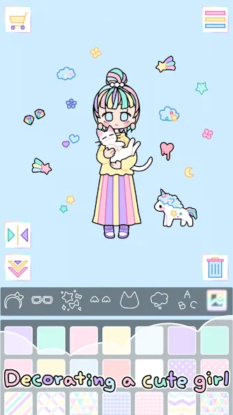 Pastel Girl : Dress Up Game  [МОД Много монет] Screenshot 2