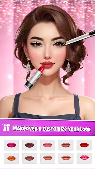 Fashion Artist: Makeup Game  [МОД Mega Pack] Screenshot 1