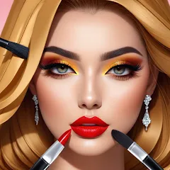 Взломанная Fashion Artist: Makeup Game  [МОД Mega Pack] - последняя версия apk на Андроид