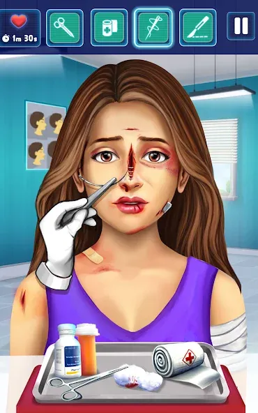 Surgery Simulator Doctor Game  [МОД Unlimited Money] Screenshot 2