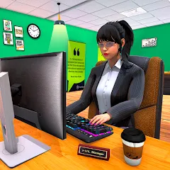 Взломанная Virtual HR Manager Job Games  [МОД Меню] - стабильная версия apk на Андроид