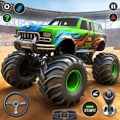 Скачать взлом 4x4 Monster Truck Racing Games (Монстр Трак Гонки игры)  [МОД Много денег] - стабильная версия apk на Андроид