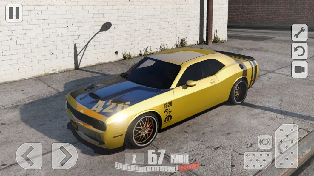 Simulator Dodge Demon Parking (Симулятор парковки  )  [МОД Все открыто] Screenshot 5