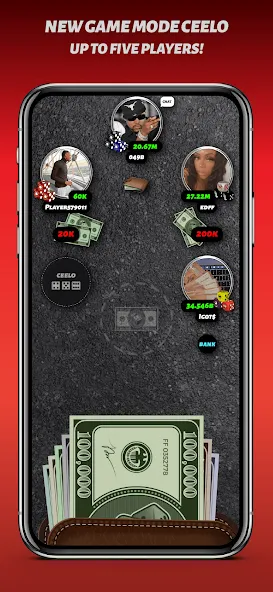 Phone Dice™ Street Dice Game (Фон Дайс Стрит Дайс Гейм)  [МОД Бесконечные деньги] Screenshot 3