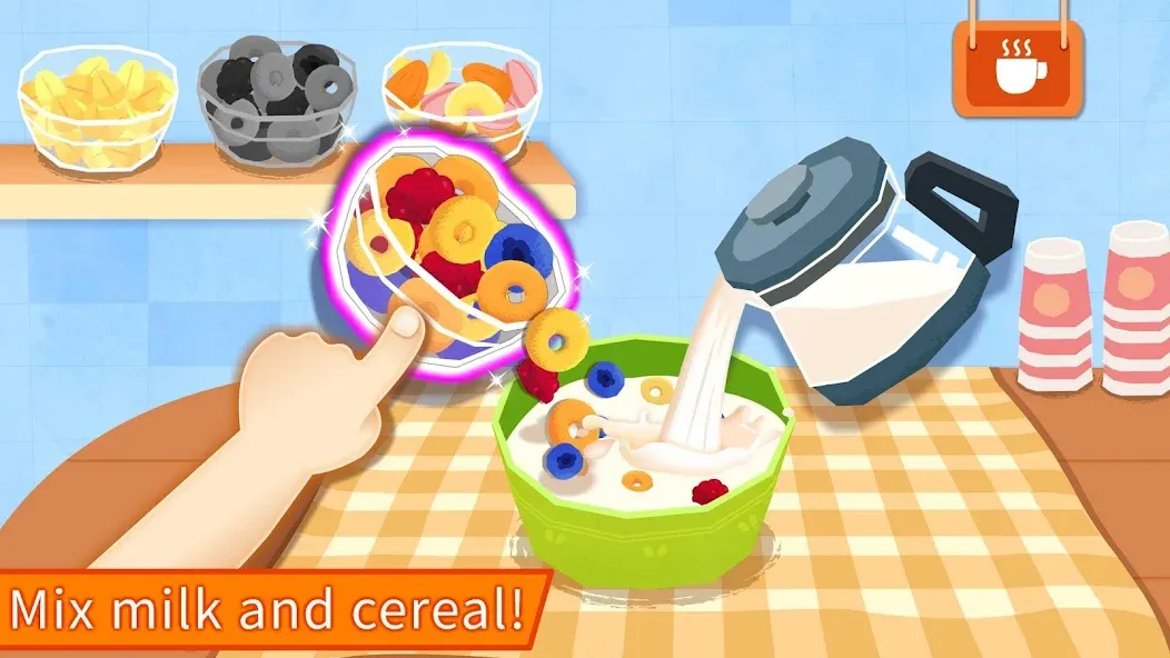 Baby Panda's Breakfast Cooking  [МОД Бесконечные монеты] Screenshot 2