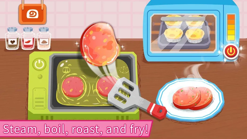 Baby Panda's Breakfast Cooking  [МОД Бесконечные монеты] Screenshot 3