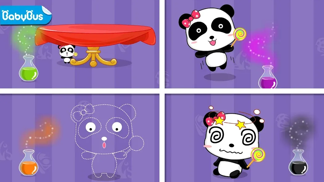 Baby Panda's Color Mixing  [МОД Бесконечные монеты] Screenshot 1