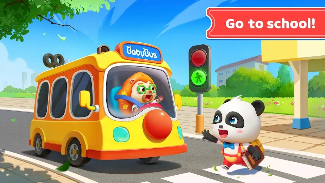 Baby Panda's School Bus  [МОД Бесконечные монеты] Screenshot 4